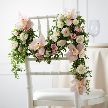 Orchid Rose Chair Décor – CRALL'S MONONGAHELA FLORAL & GIFT, Monongahela PA